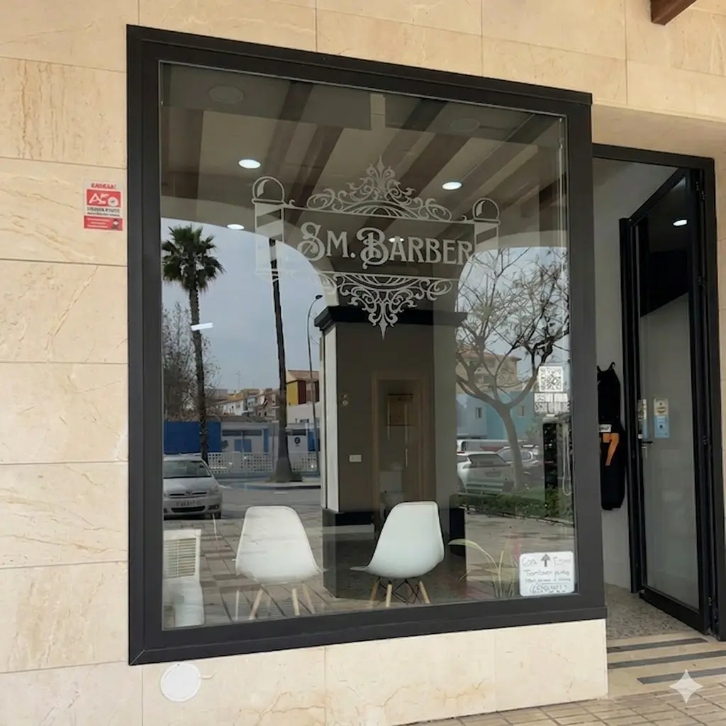 Premium barbershop interior