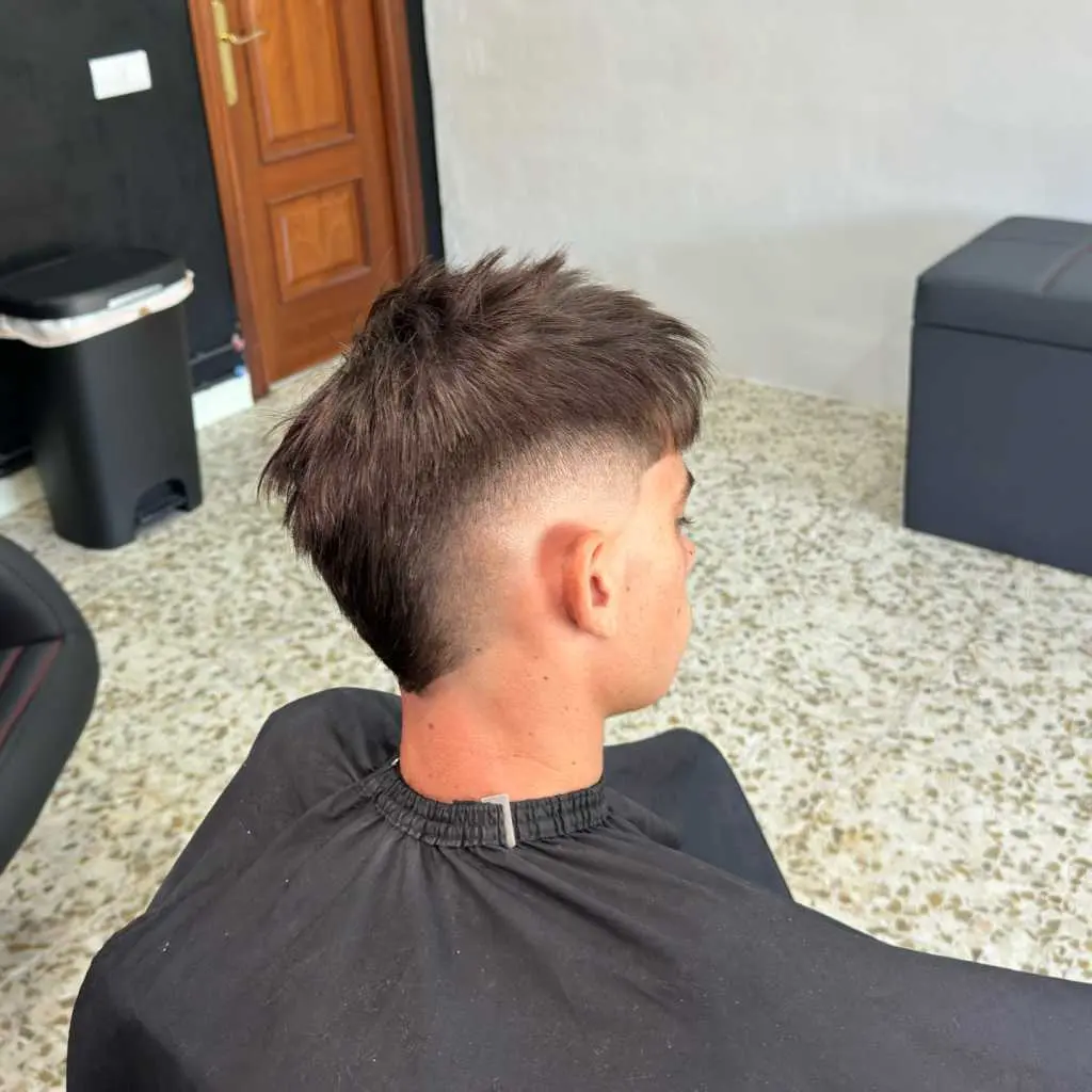 Professional fade haircut at SM.Barber Torre del Mar barbershop